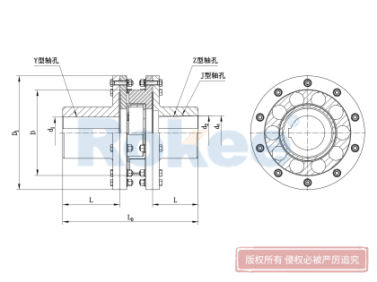 LMS型双法兰梅花弹性联轴器