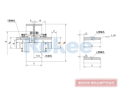 WGZ型带制动轮鼓形齿式联轴器